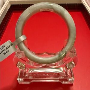 Light Green Jade Bangle Bracelet